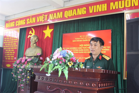 Ban CHQS Quận 6 rút kinh nghiệm thực hiện Quy chế công tác quản lý tư tưởng quân nhân, nắm và định hướng dư luận