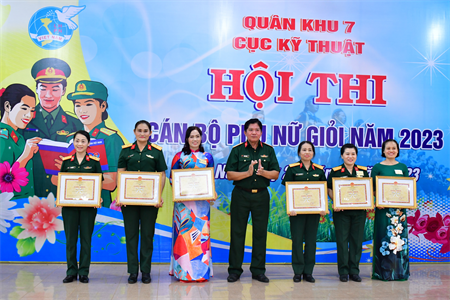 Cục Kỹ thuật Quân khu 7 tổ chức hội thi cán bộ Phụ nữ giỏi năm 2023