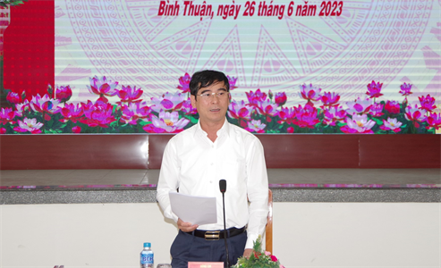 Đảng ủy Quân sự tỉnh Bình Thuận hội nghị 6 tháng đầu năm 2023