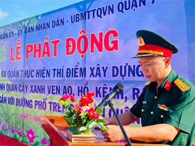 Quận 7 ra quân xây dựng cảnh quan ven kênh rạch trên địa bàn