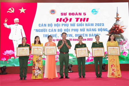 Hội thi Cán bộ Hội phụ nữ giỏi Sư đoàn 5