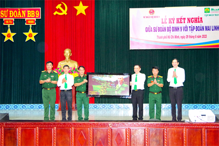Sư đoàn 9 ký kết chương trình phối hợp với Tập đoàn Mai Linh
