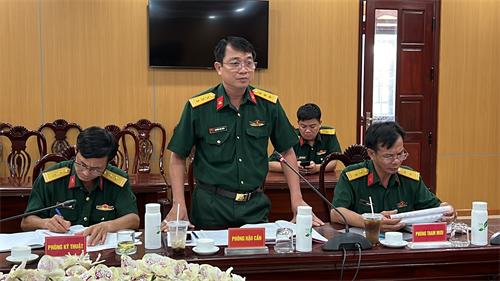 Cụm thi đua Khối cơ quan và Trung đoàn Minh Đạm sơ kết Phong trào Thi đua Quyết thắng 6 tháng đầu năm 2023