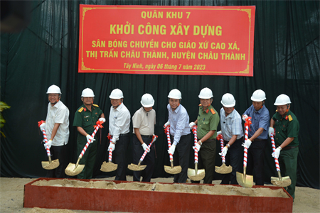 Khởi công xây dựng công trình thể dục thể thao tại huyện Châu Thành