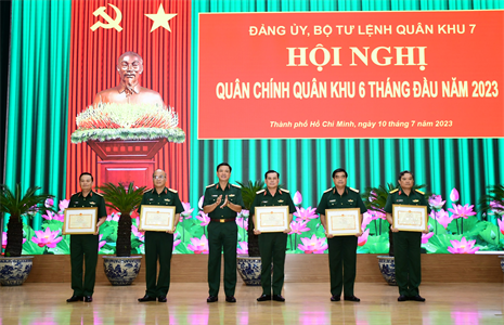 Đảng ủy, Bộ Tư lệnh Quân khu 7 Hội nghị Quân chính 6 tháng đầu năm 2023