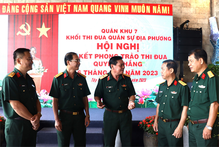 Khối thi đua Quân sự địa phương tiếp tục nhân rộng những mô hình thi đua quyết thắng