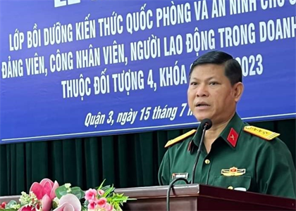 Quận 3 bồi dưỡng kiến thức quốc phòng và an ninh cho đối tượng 3