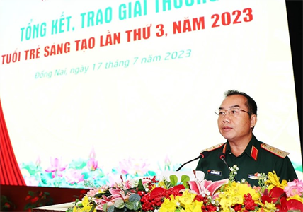 Trường Sĩ quan Lục quân 2 trao giải thưởng Tuổi trẻ sáng tạo năm 2023