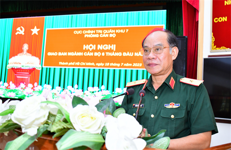 Phòng Cán bộ giao ban ngành Cán bộ 6 tháng đầu năm 2023