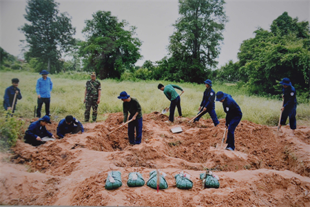 Giai đoạn XXII, Đội K71, Bộ CHQS tỉnh Tây Ninh quy tập được 88 hài cốt liệt sĩ
