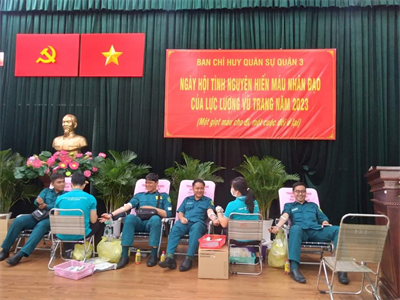 LLVT Quận 3 hiến 112 đơn vị máu