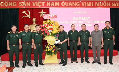 Bộ Tư lệnh Quân khu gặp mặt đại biểu Hội Cựu chiến binh tỉnh Lâm Đồng