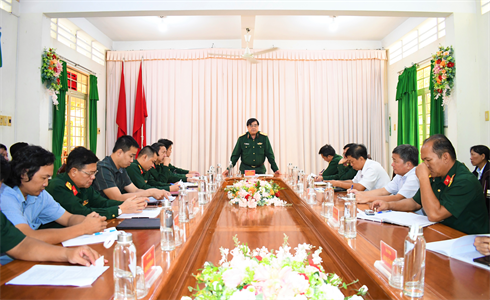 Bộ Tư lệnh Quân khu 7 kiểm tra dự án đường tuần tra biên giới tại Tây Ninh
