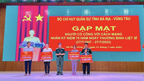 Bộ CHQS tỉnh Bà Rịa - Vũng Tàu tri ân người có công với cách mạng