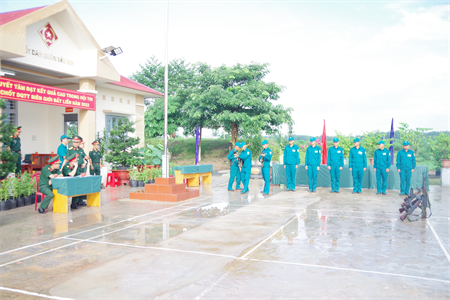 Chốt dân quân biên giới Bàu Sen, huyện Tân Châu hoàn thành tốt hội thi do Quân khu tổ chức