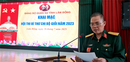 Đảng ủy Quân sự tỉnh Lâm Đồng bế mạc Hội thi Bí thư chi bộ giỏi