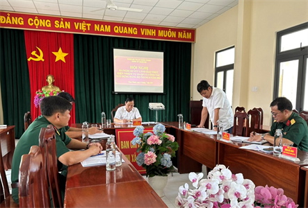 Đảng ủy Quân sự thị xã Chơn Thành lãnh đạo thực hiện tốt nhiệm vụ quân sự - quốc phòng