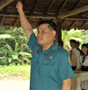 Nguyện giữ trọn lời thề dưới cờ Đảng quang vinh