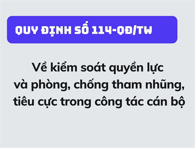 Xử lý hành vi tham nhũng, tiêu cực trong công tác cán bộ