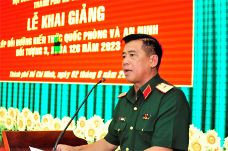 TPHCM khai giảng lớp bồi dưỡng kiến thức quốc phòng và an ninh cán bộ đối tượng 3