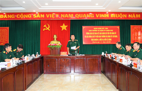 Đoàn giám sát 1984 của Ban Thường vụ Đảng ủy Quân khu 7 thông qua dự thảo giám sát Đảng ủy Sư đoàn 302