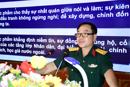 Lữ đoàn 77 học tập, quán triệt, triển khai thực hiện tư tưởng chỉ đạo trong tác phẩm của Tổng Bí thư Nguyễn Phú Trọng