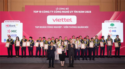 6 năm liên tiếp Viettel được vinh danh là Công ty CNTT - Viễn thông uy tín nhất Việt Nam
