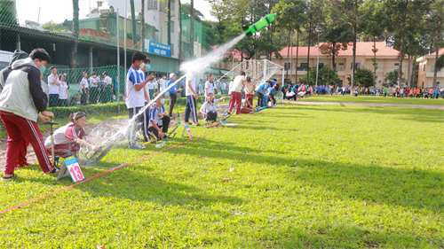 Trung đoàn Gia Định phối hợp Trung tâm Phát triển Khoa học và Công nghệ trẻ Thành phố Hồ Chí Minh tổ chức hội thi tên lửa nước lần thứ 13, năm 2023