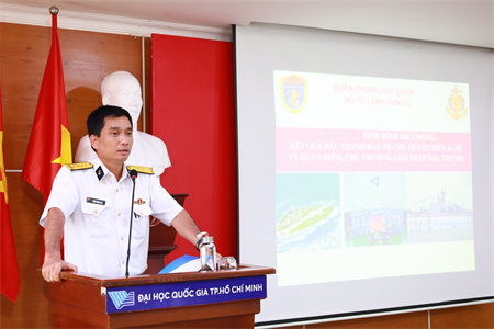 Vùng 2 Hải quân tuyên truyền biển, đảo tại Đại học Quốc gia Thành phố Hồ Chí Minh