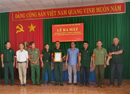 Hiệu quả bước đầu thực hiện mô hình “Cựu chiến binh tham gia giữ gìn an ninh trật tự”