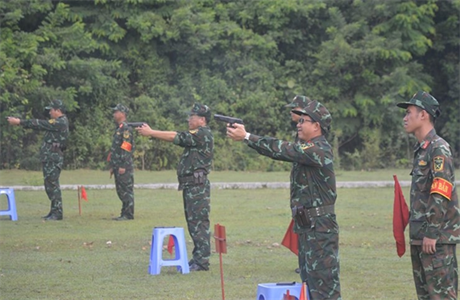 Bộ CHQS tỉnh Bình Phước kiểm tra Chỉ huy trưởng, Chính trị viên Ban CHQS cấp huyện