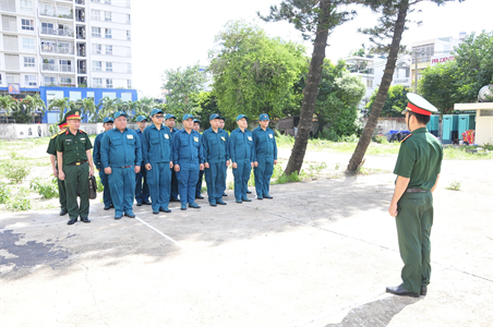 Ban CHQS quận Tân Bình tích cực thực hiện công tác xây dựng đơn vị điểm