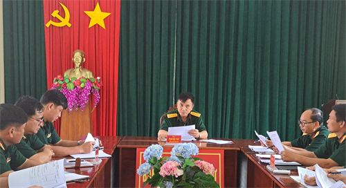 Bộ CHQS tỉnh Bình Phước kiểm tra xây dựng khu vực phòng thủ