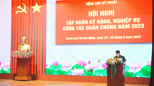 Nâng cao kỹ năng, nghiệp vụ công tác quần chúng các đơn vị Tổng cục Kỹ thuật