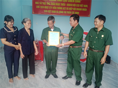 Ấm áp mái nhà "Nghĩa tình Cựu chiến binh"