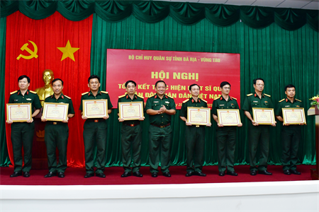 Bộ CHQS tỉnh Bà Rịa – Vũng Tàu tổng kết Luật Sĩ quan Quân đội nhân dân Việt Nam