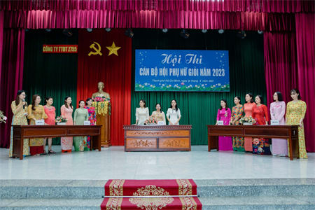 Công ty Thông tin điện tử  Z755 tổ chức Hội thi Cán bộ Hội phụ nữ giỏi năm 2023