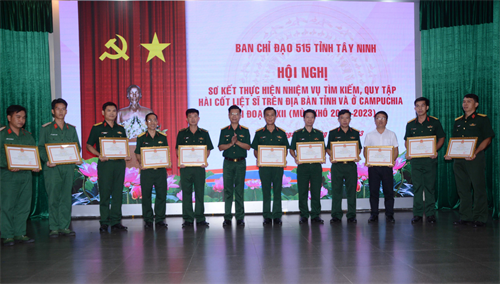 Tỉnh Tây Ninh sơ kết công tác tìm kiếm, quy tập hài cốt liệt sĩ giai đoạn XXII (mùa khô 2022 – 2023)