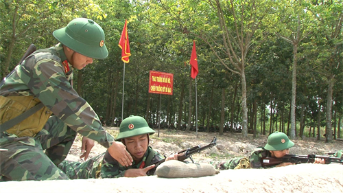 Trung đoàn 6, Bộ CHQS tỉnh Bình Dương tập huấn cán bộ khung đơn vị dự bị động viên