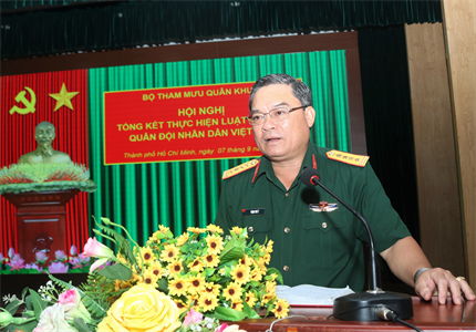 Bộ Tham mưu Quân khu tổng kết thực hiện Luật Sĩ quan Quân đội Nhân dân Việt Nam