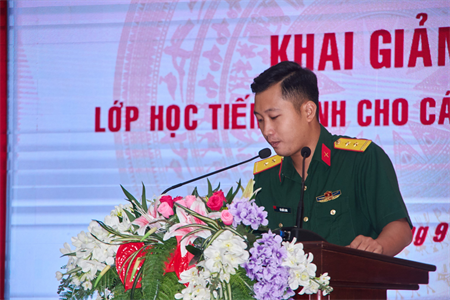 Bộ CHQS tỉnh Tây Ninh khai giảng lớp học tiếng Anh cho cán bộ