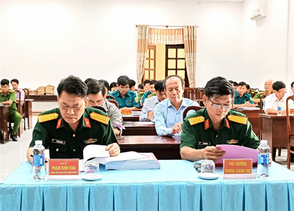 Huyện Xuyên Mộc xét duyệt nghĩa vụ quân sự năm 2024