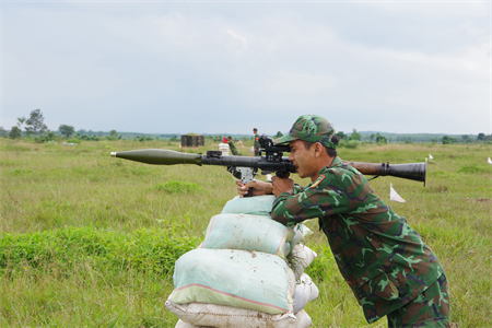 Trung đoàn 738, Bộ CHQS tỉnh Long An kiểm tra, diễn tập bắn đạn thật