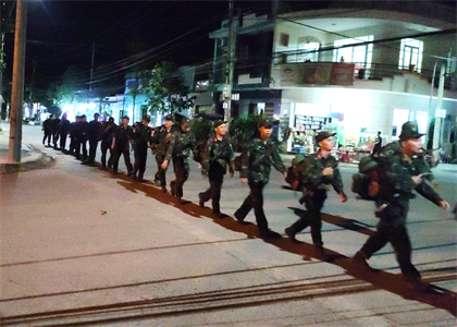 Bộ CHQS tỉnh Long An kiểm tra nhiệm vụ SSCĐ các đơn vị trên tuyến biên giới