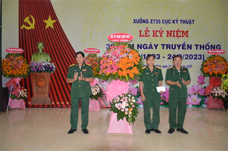 Xưởng Z735, Cục Kỹ thuật Quân khu kỷ niệm 30 năm ngày truyền thống (24/9/1993- 24/9/2023)