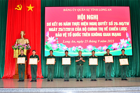 Đảng ủy Quân sự tỉnh Long An sơ kết 5 năm thực hiện Nghị quyết số 29-NQ/TW của Bộ Chính trị