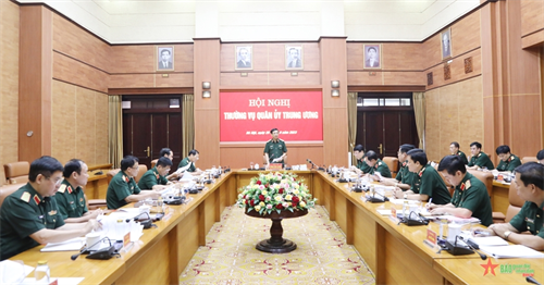 Đại tướng Phan Văn Giang chủ trì Hội nghị Thường vụ Quân ủy Trung ương