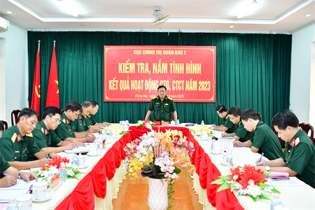 Cục Chính trị Quân khu 7 kiểm tra, nắm tình hình CTĐ, CTCT tại Sư đoàn 302 và Kho K6