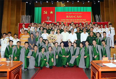 Cục Chính trị Quân khu 7 báo cáo chương trình tham gia hội diễn nghệ thuật chuyên nghiệp toàn quân