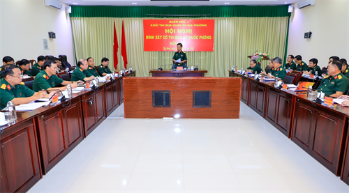 Khối thi đua quân sự địa phương bình xét Cờ thi đua Bộ Quốc phòng năm 2023